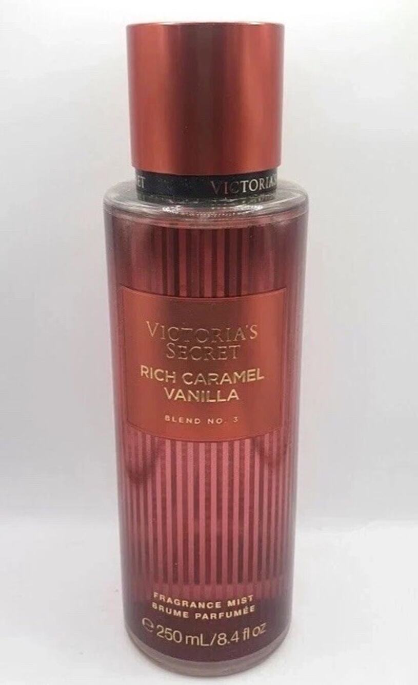 Victoria's Secret Rich Caramel Vanilla Fragrance Mist 8.4 Oz New